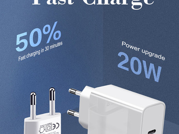 Comprar ahora: 10pcs Quick Charge 3.0 QC PD Chargers 20W USB Type C Fast Charger