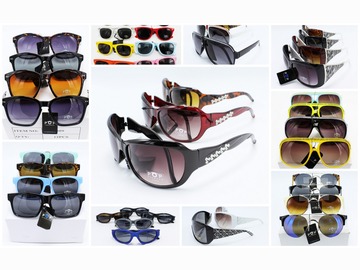 Liquidation & Wholesale Lot: 120 Pairs New Assorted Fashion Sunglasses