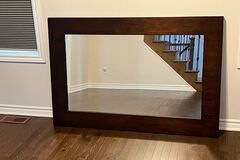 Selling: Rectangular wood accent mirror