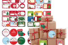 Buy Now: 900 Pcs/100 Sheets Christmas DIY Gift Tags Stickers