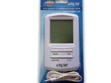  : Active Air In/Out digital thermometer w/Hygrometer