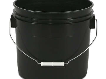  : 3 Gallon Black Bucket
