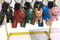 Buy Now: 50pcs ins hot stamping dog dog dog car keychain female pendant