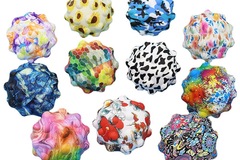 Buy Now: 50pcs decompression 3d ball children's pinching music toy