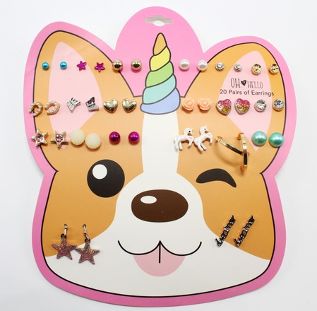 21 Sets (420pairs) Adorable Girls Earring Sets $378 Value