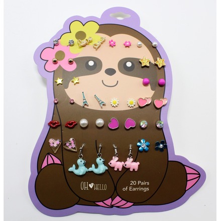 21 Sets (420pairs) Adorable Girls Earring Sets $378 Value