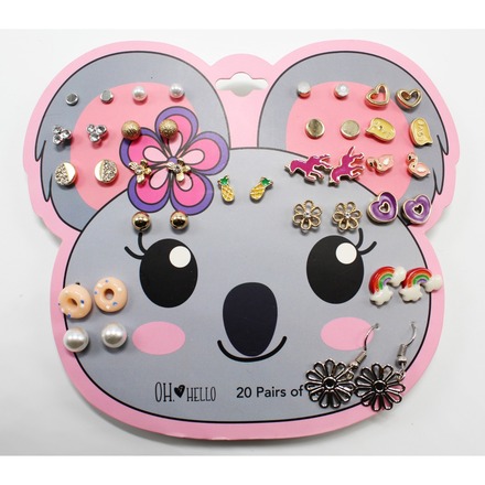 21 Sets (420pairs) Adorable Girls Earring Sets $378 Value