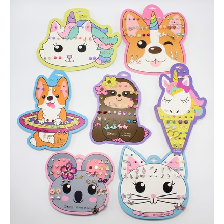 21 Sets (420pairs) Adorable Girls Earring Sets $378 Value