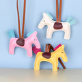 Comprar ahora: 100pcs PU pony rope bag pendant macaroon color tassel keychain