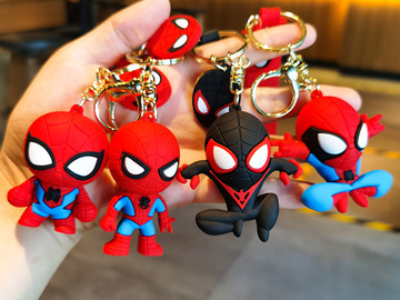 Buy Now: 20 Piece Cartoon Silicone Spiderman Keychain