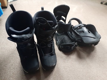 Selling Now: Burton bindings and soloman boots