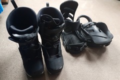 Selling Now: Burton bindings and soloman boots