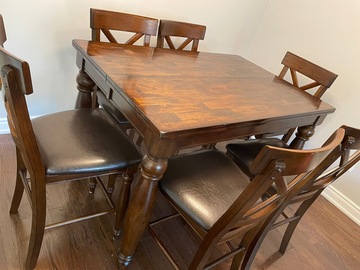 Individual Seller: Extendable Dining table with 6 chairs