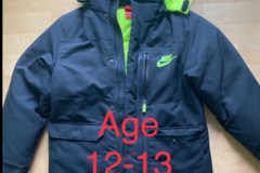 Selling with online payment: Nike Ski Jacket Coat Blue Green size 147-158 age 12-13 