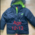 Selling with online payment: Nike Ski Jacket Coat Blue Green size 147-158 age 12-13 