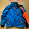 Selling with online payment: Spyder blue orange ski jacket size 152 age 11-12