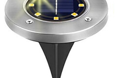 Buy Now: 16pcs solar stainless steel buried lamp 8LED decorative lamp