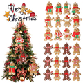 Buy Now: 60 Pieces/ 5 Sets Ginger Man Pendant Christmas Tree Ornaments