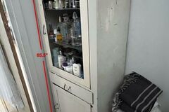 For Sale: Antique Apothecary Cabinet Medical Cabinet Industrial Display Cab