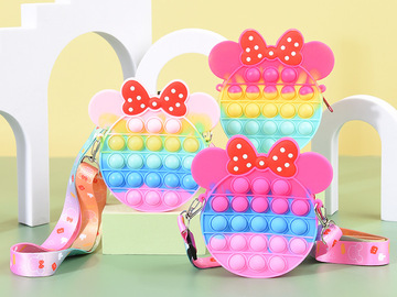 Buy Now: 23pcs children's bubble music messenger bag cute bow coin purse
