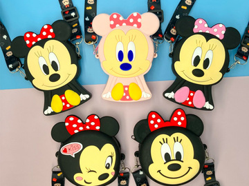 Buy Now: 20pcs cartoon Minnie Mickey shoulder messenger bag coin purse