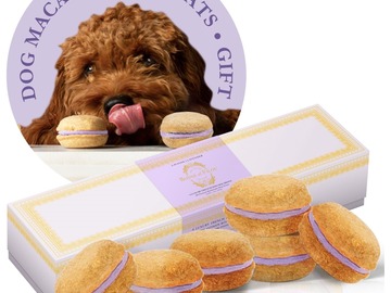 Selling: Lavender Dog Macarons - Count 6