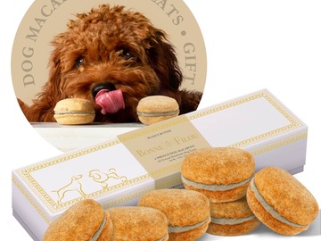 Selling: Peanut Butter Dog Macarons - Count 6