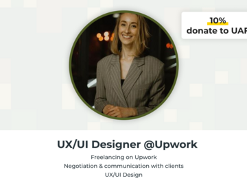 Платні сесії: Upwork, selling the UX / UI design, communication with clients