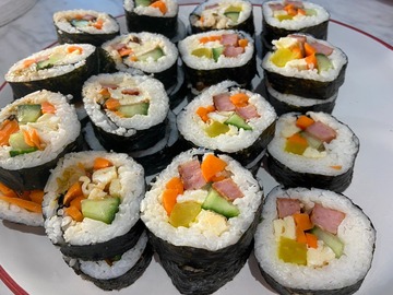 Selling with online payment: Kimchi Kimbap