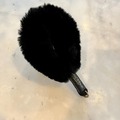 Selling: Shearling Fur Grip (Fur Leash Handle Accessory) - Black