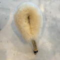 Selling: Luxe Shearling Fur Grip Leash Accessory - Cream