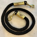Selling: Luxe Rope Leash for Dogs - Black with Gold Sleeve