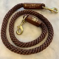 Selling: Luxe Rope Leash for Dogs - Brown with Brown Sleeve