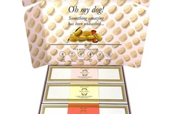 Selling: Combo Gift Pack of 3-Boxes Dog Macarons (Straw, Rose & Van)l