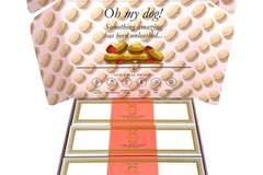 Selling: Combo Gift Pack of 3-Boxes Dog Macarons (3x Rose) 