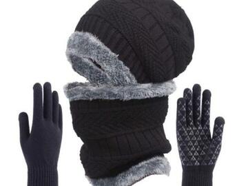 Comprar ahora: 5 Set /20pcs winter knitted hat scarf touch screen glove set