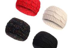 Buy Now: 16pcs winter warm peas headband knitted hat earmuffs