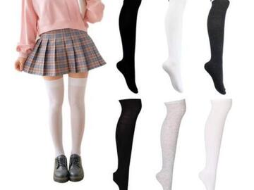 Buy Now: 18 pairs of stockings women's striped knee-high leg warm socks