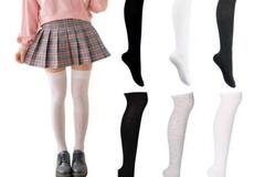 Comprar ahora: 18 pairs of stockings women's striped knee-high leg warm socks