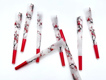  : Plum Blossom Pre Rolled Cones Rolling Paper 8 Packs