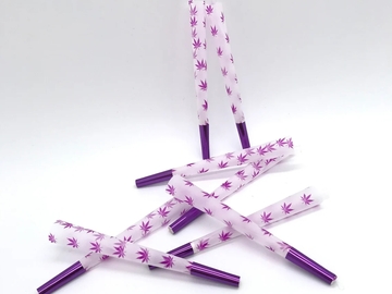  : Purple Maple Leaf Pre Rolled Cones Rolling Paper 8 Packs