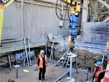 Project: Helical pile installation for silo foundation