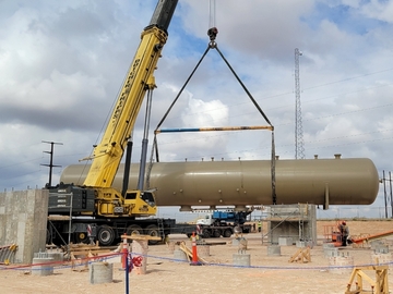 Project: Pressure vessel lift and installation