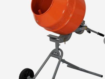 Renting out with online payment: Portable cement mixer