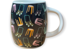  : ‘Stanley Street’ – Trolleys & Stools print ceramic mug