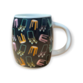  : ‘Stanley Street’ – Trolleys & Stools print ceramic mug