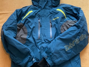 Selling with online payment: DARE 2B ski jacket Petrol Blue/Yellow (Grey pants additional list