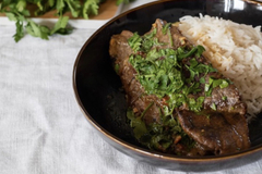 Selling with online payment: Beef Sofrito with rice 