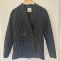 Selling: Double Breasted Black Pinstripe Jacket