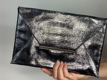 Selling: Embossed Black Envelope Clutch